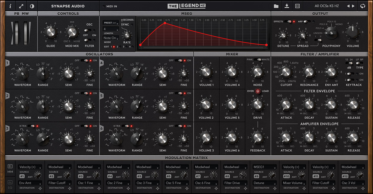 Synapse Audio The Legend HZ | Sweetspot Music Mark!